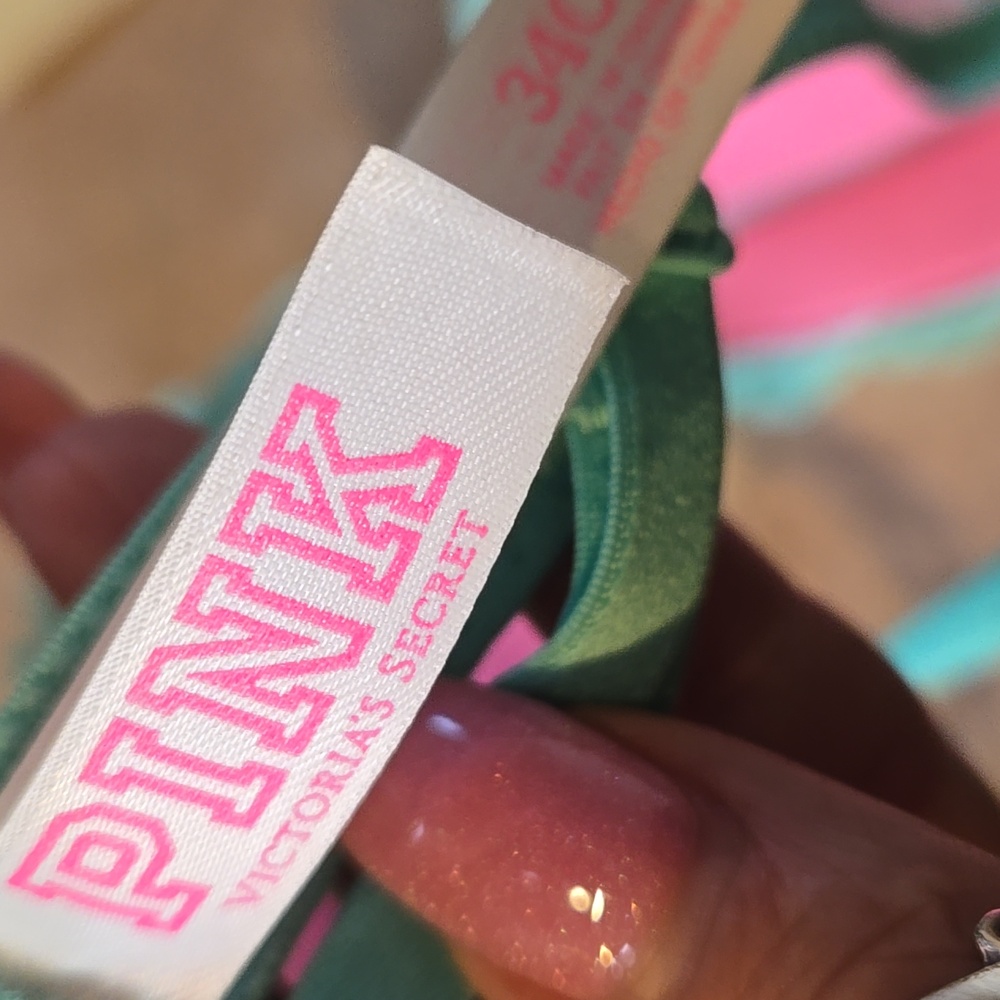 PINK Victoria's Secret Mint Green Lightly Lined Demi Bra - Picture 7 of 9